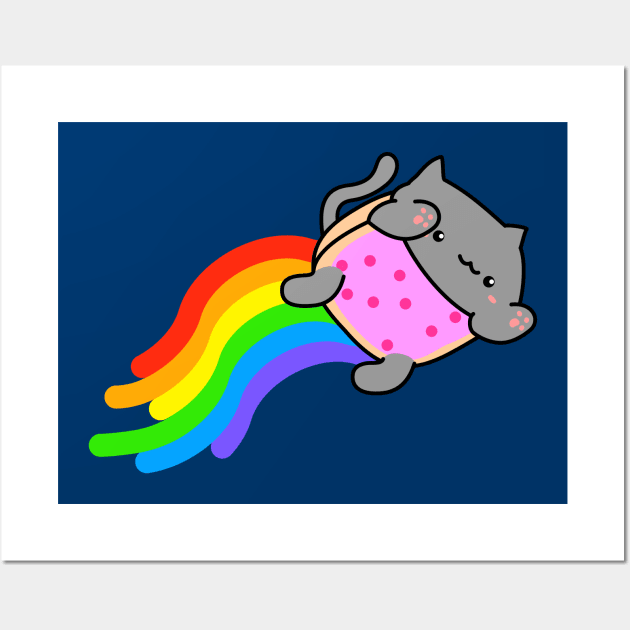 Bongo Cat - Nyan Cat Wall Art by ermagix